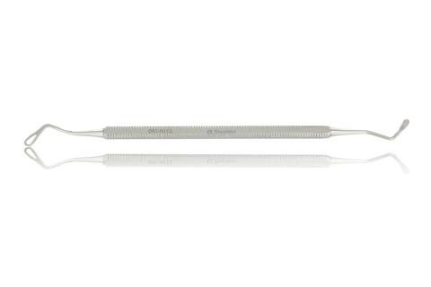 Łyżeczka kostna Lucas duża dwustronna z oczkiem do ziarniny 17 cm H 112 Łyżeczka kostna Lucas duża dwustronna z oczkiem do ziarniny 17 cm H 112