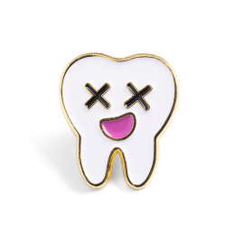 PRZYPINKA PIN ZĄBEK XX UŚMIECH