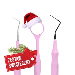 ERGOform Set - Lusterko Relax, Sonda Perio, Zgłębnik ERGOform - różowy