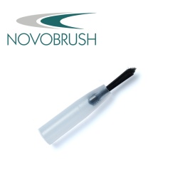 NOVOBRUSH Pędzelek, fine, przezroczysty/czarny, ostry koniec, 6mm, 100 szt.