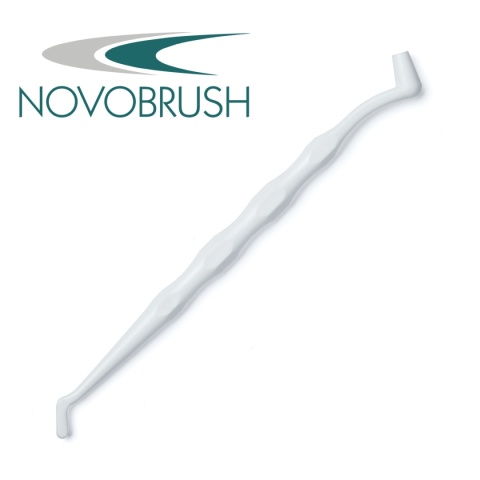 NOVOBRUSH Uchwyt do pędzelków biały, nakładacz/zakrzywiony 3 szt.