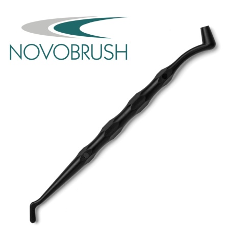 NOVOBRUSH Uchwyt do pędzelków czarny, nakładacz/zakrzywiony 3 szt.