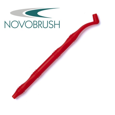 NOVOBRUSH Uchwyt do pędzelków czerwony, prosty/zakrzywiony 3 szt.